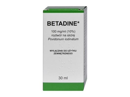 Betadine solution 10%, antiprotozoal, virucidal, fungicide, Bactericidal solution