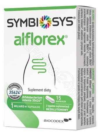 Bifidobacterium infantis, strain 35624® 1 billion bacteria Alflorex 15