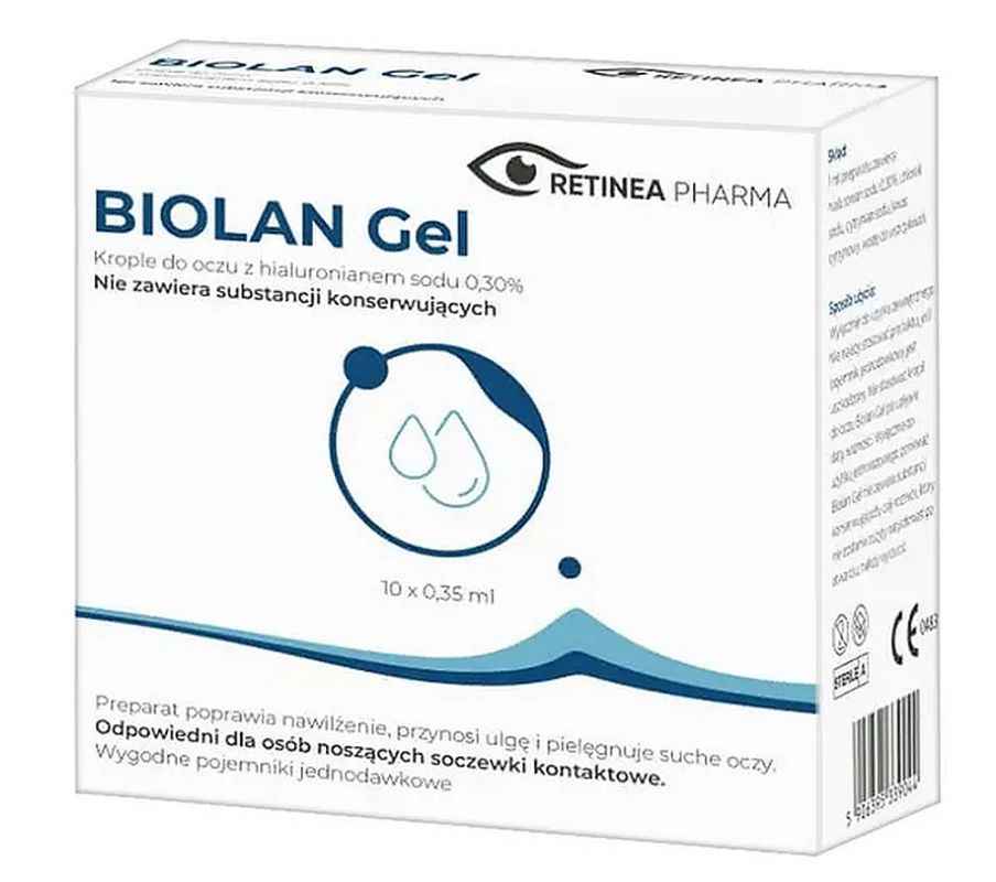 Biolan GEL 0.3% x 10 minimsów hydrogel contact lenses