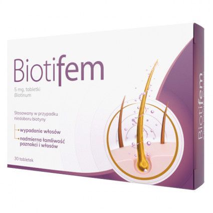 Biotifem Max 10mg, hair loss, brittle nails, biotin