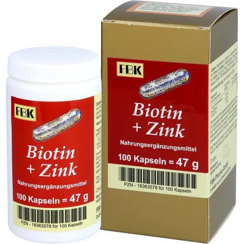 Biotin + Zinc Capsules 100 count  Austria
