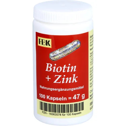 Biotin + Zinc Capsules 100 count  Austria