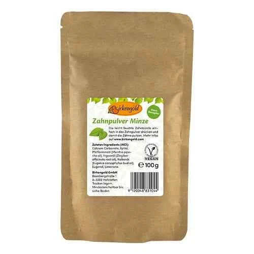 Birkengold tooth powder mint bag 100 g