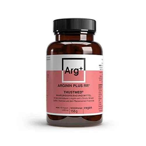 B vitamins, L-arginine, L-citrulline, zinc and pine bark extract, Arginine plus RR