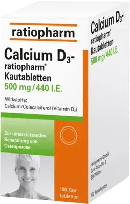 CALCIUM Vitamin D3-ratiopharm chewable tablets - UKDorf 