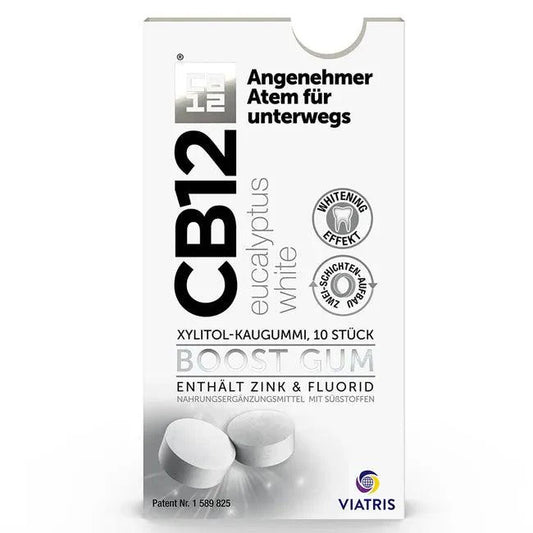 CB12 boost Eucalyptus white chewing gum - UKDorf 