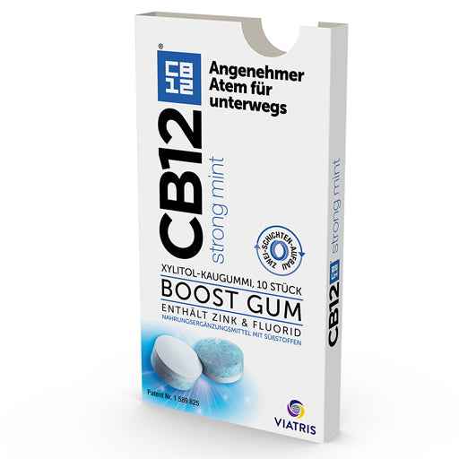 CB12 boost strong mint chewing gum