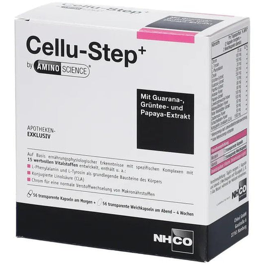 CELLU-STEP+ by AMINOSCIENCE, Green tea, guarana, gelatin (beef) - UKDorf 