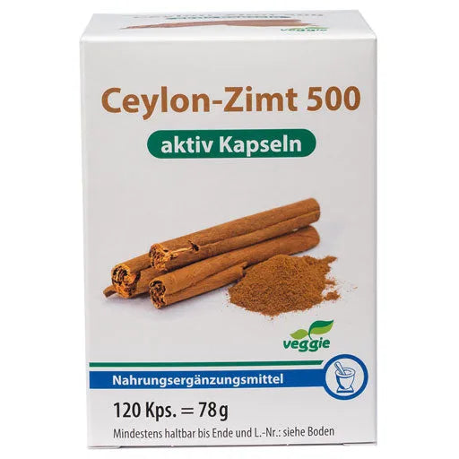 CEYLON Cinnamon 500 active capsules - UKDorf 