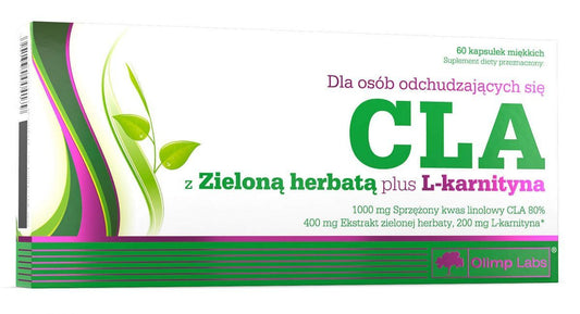 CLA with green tea extract plus L-carnitine OLIMP x 60 capsules reduce body fat