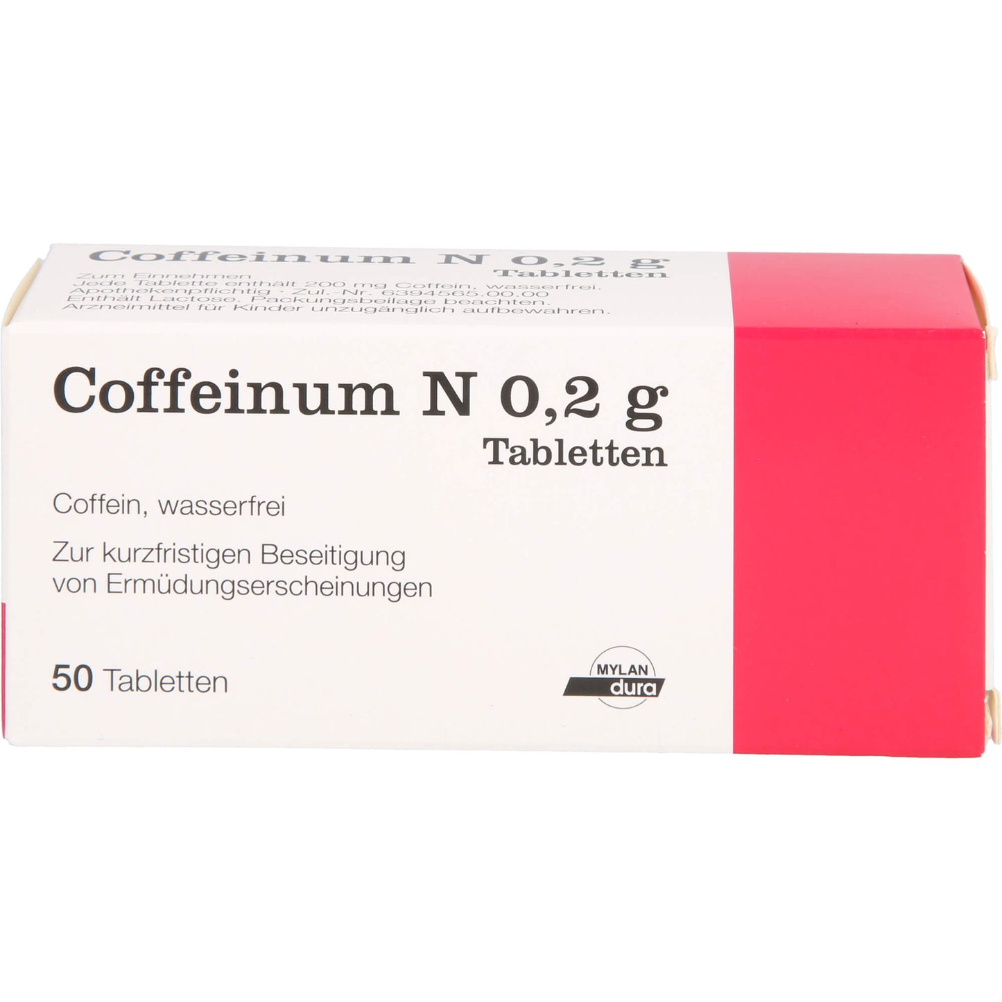 COFFEINUM N 0.2 g tablets 50 pc Caffeine, elimination of signs of fatigue