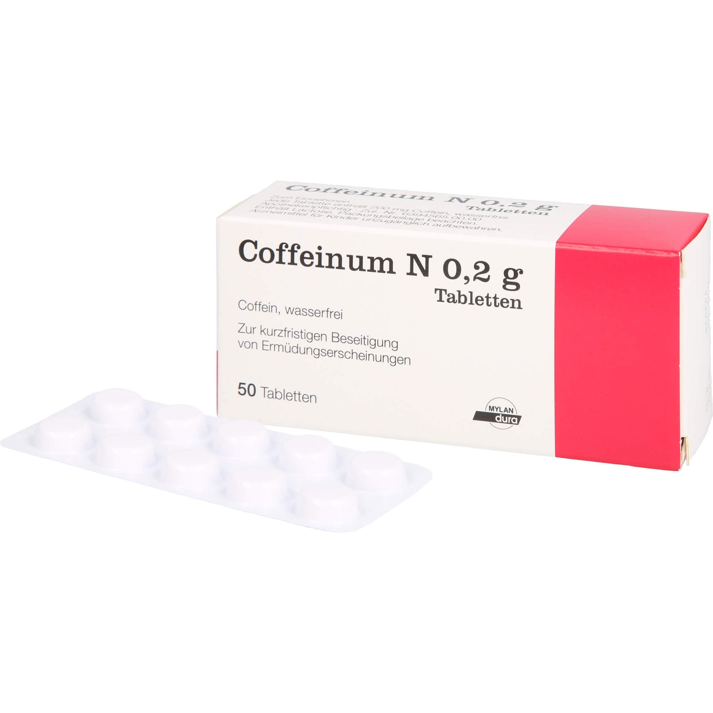 COFFEINUM N 0.2 g tablets 50 pc Caffeine, elimination of signs of fatigue