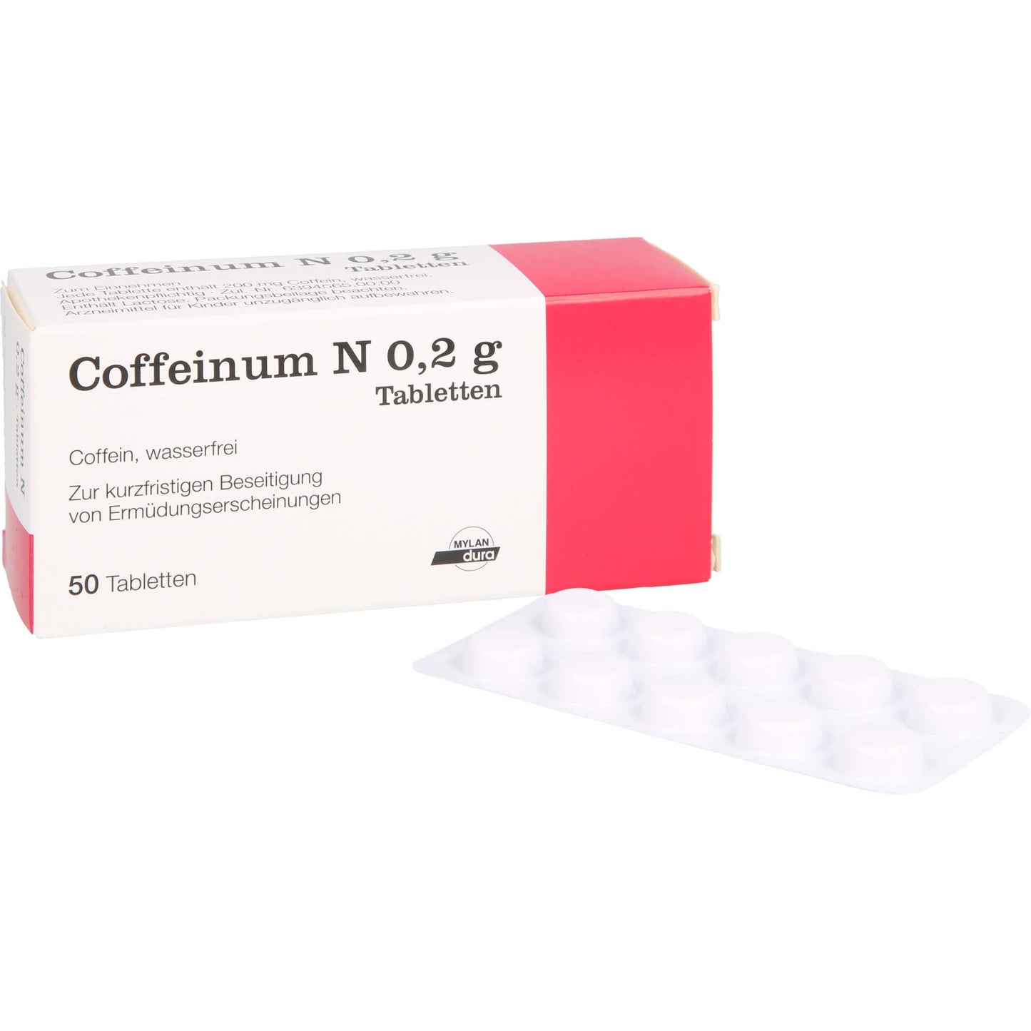 COFFEINUM N 0.2 g tablets 50 pc Caffeine, elimination of signs of fatigue