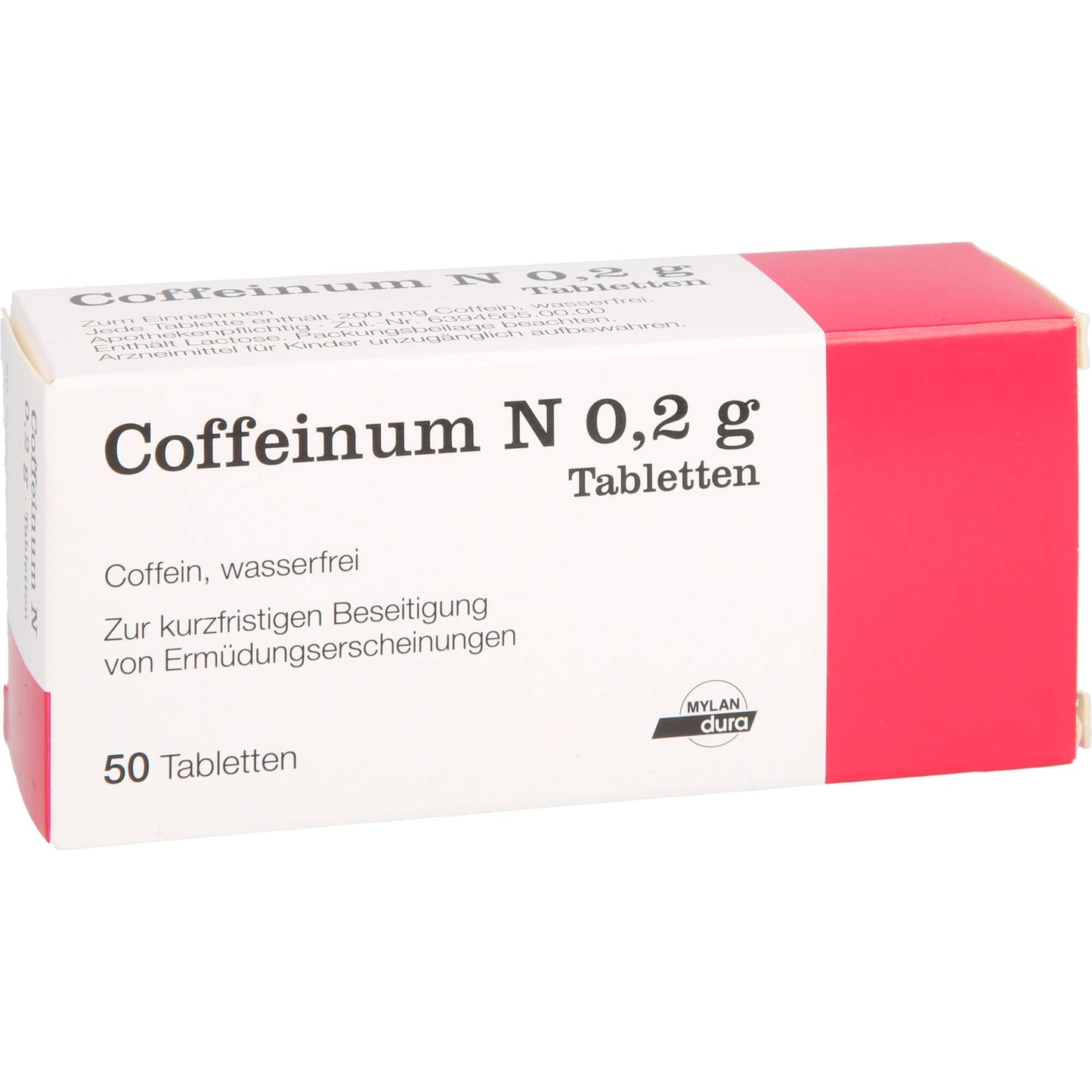 COFFEINUM N 0.2 g tablets 50 pc Caffeine, elimination of signs of fatigue