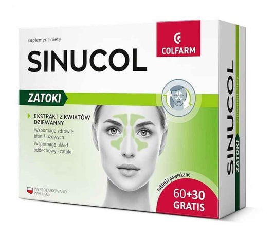 COLFARM Sinucol Sinuses 60 + 30 tablets