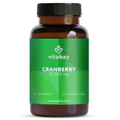 CRANBERRY + VITAMIN C 10,000 mg high-dose capsules, 90 count