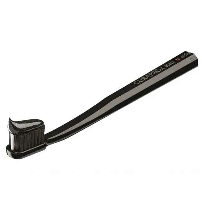 CURAPROX Black is White Charcoal Toothpaste and Brush