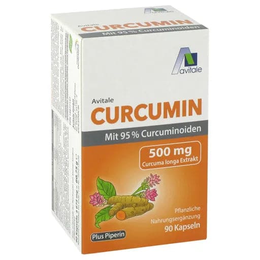 CURCUMIN 500 mg 95% Curcuminoids+Piperine Capsules - UKDorf 