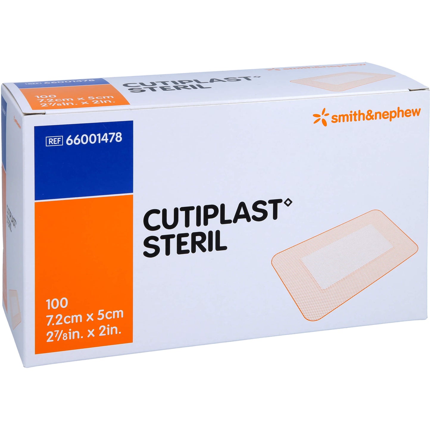 CUTIPLAST sterile wound dressing 5x7.2 cm sterile wound