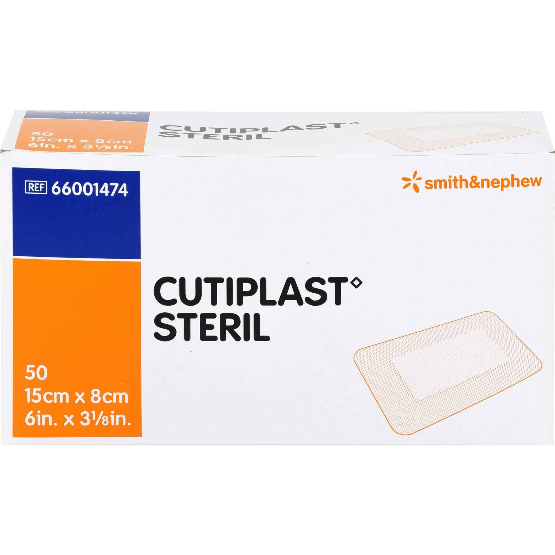 CUTIPLAST sterile wound dressing 8x15 cm