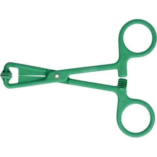 Catheter clamp scissor-shaped plastic