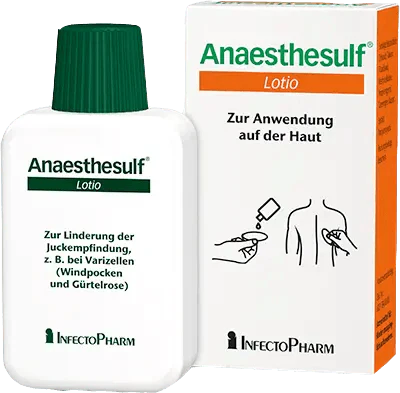 Chickenpox, shingles rash, ANESTHESULF lotion - UKDorf 
