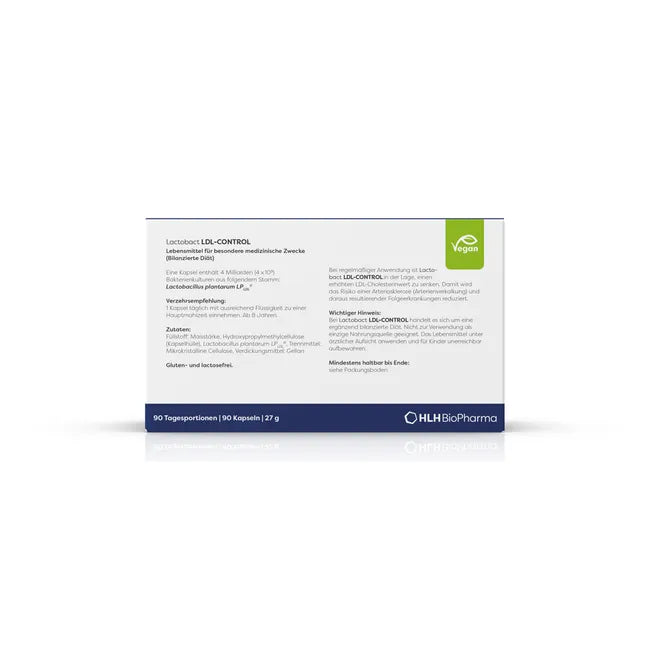 Cholesterol reduction LACTOBACT LDL-Control gastro-resistant capsules, 90 pieces