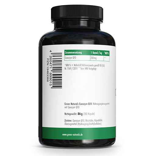 Coenzyme Q10 250 mg vegan high dose. 180 pieces
