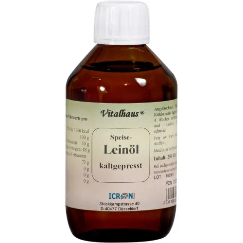 Cold-pressed linseed oil Vitalhaus 250 ml