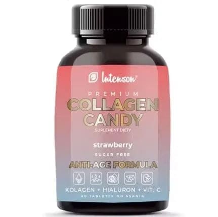 Collagen Candy strawberry flavor 60 lozenges - UKDorf 