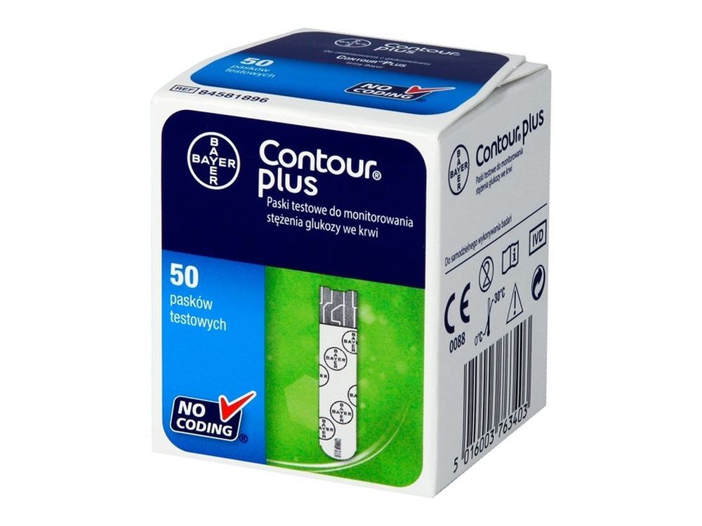 Contour test strips - Contour Plus stripes 50 pcs