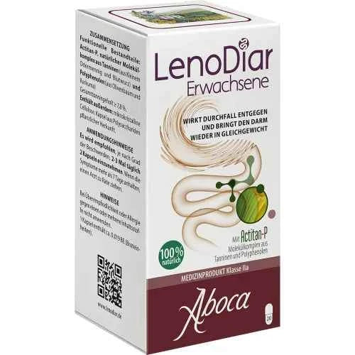 Counteracts diarrhea and brings the intestines back into balance, LENODIAR Adult Capsules