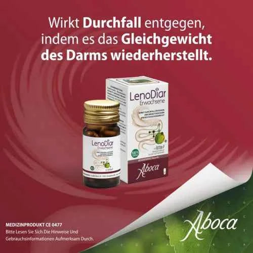Counteracts diarrhea and brings the intestines back into balance, LENODIAR Adult Capsules