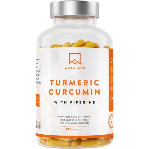 Curcumin, piperine, AAVALABS vegan capsules - 4