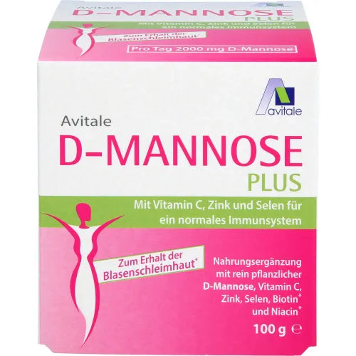D-MANNOSE PLUS 2000 mg powder with vit. And minerals 100 g