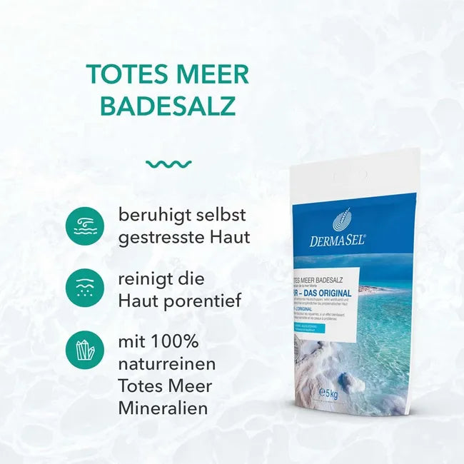 DERMASEL Dead Sea Bath Salt Pure 5 kg