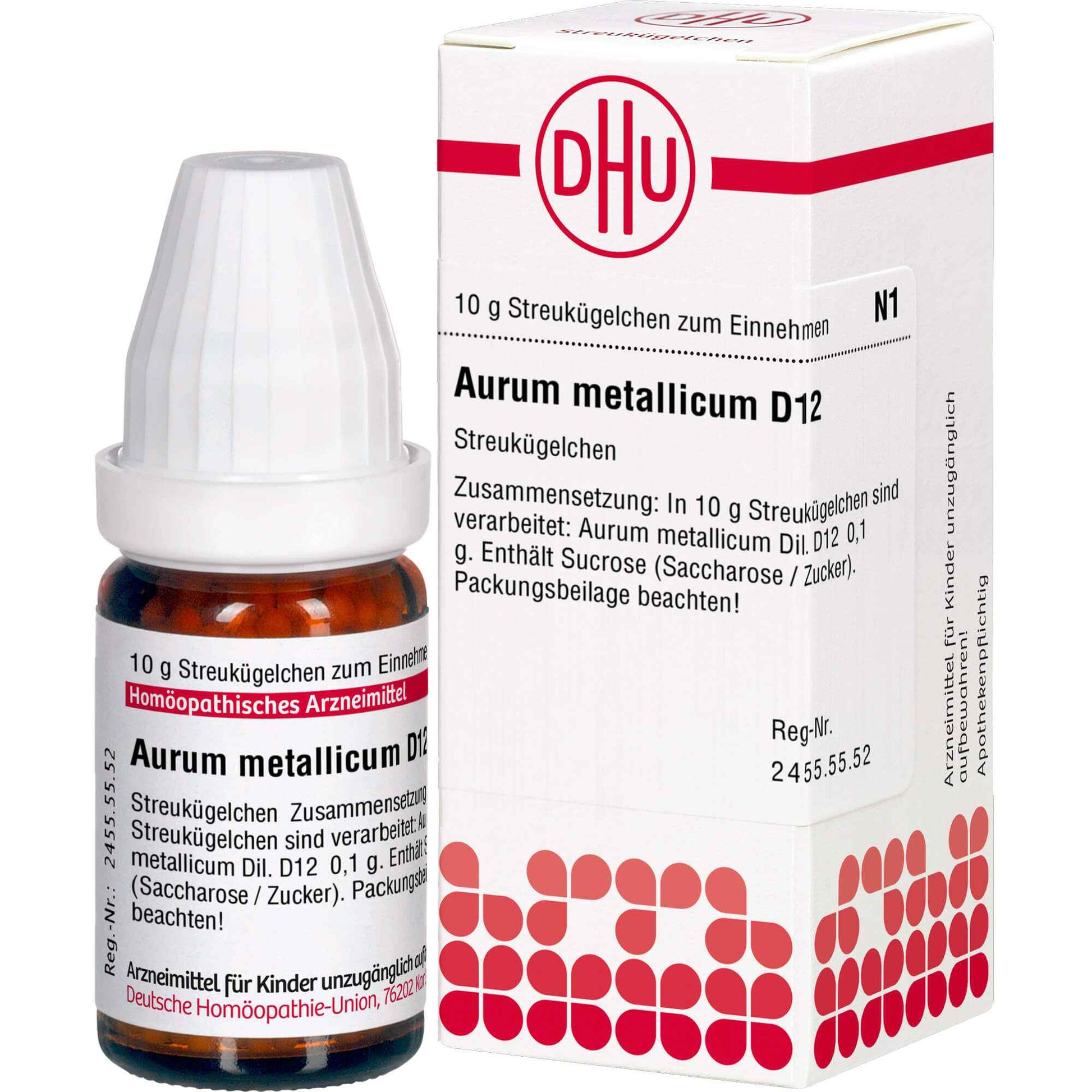 DHU AURUM METALLICUM D 12 Globules 10 g