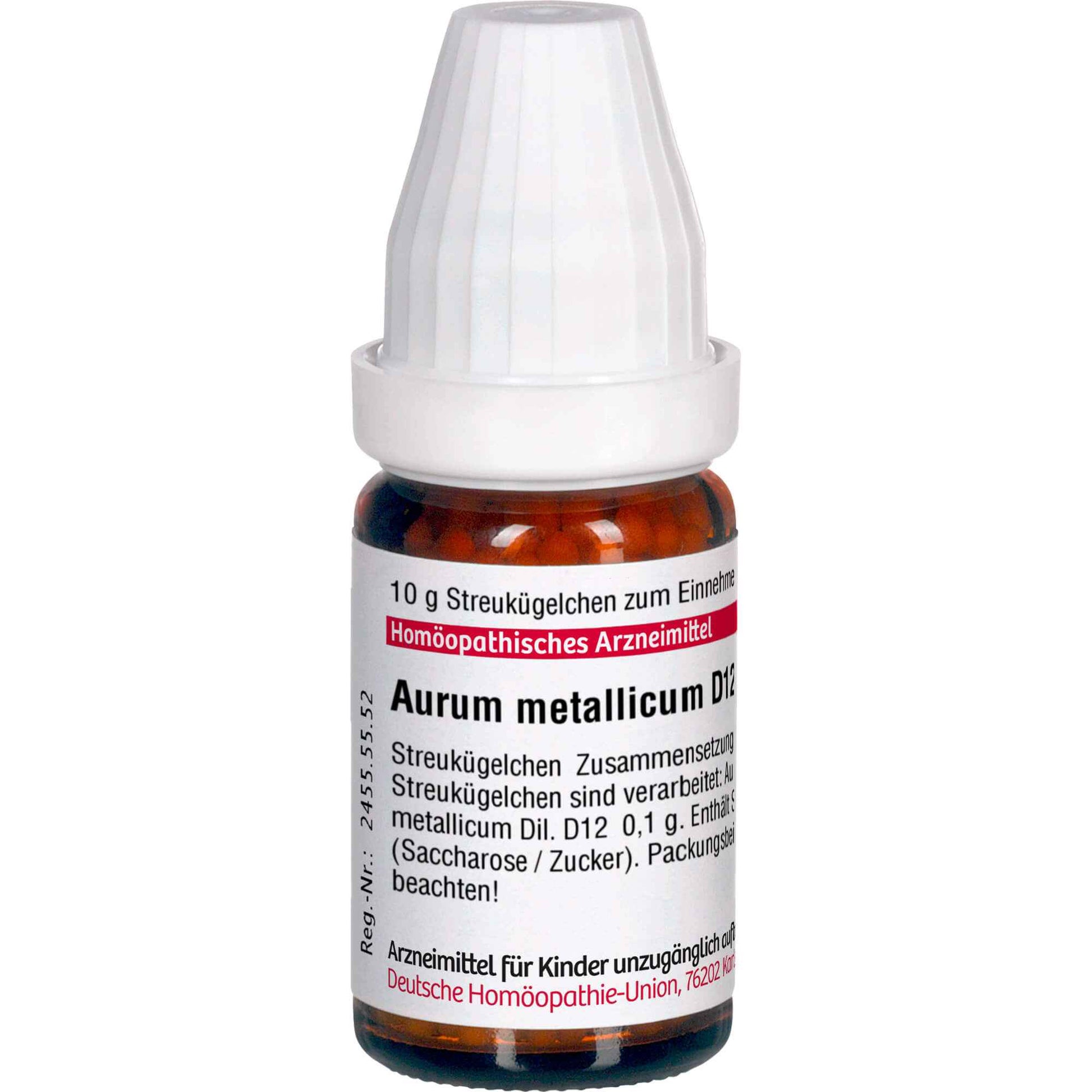 DHU AURUM METALLICUM D 12 Globules 10 g