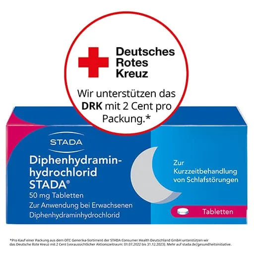 DIPHENHYDRAMINE HYDROCHLORIDE STADA 50 mg tablets - UKDorf 