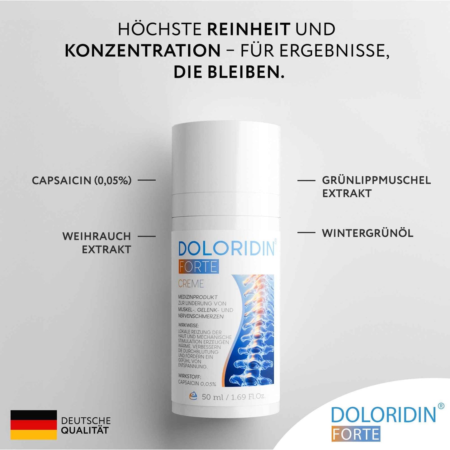 DOLORIDIN Forte Cream for muscle and joint pain 50 ml