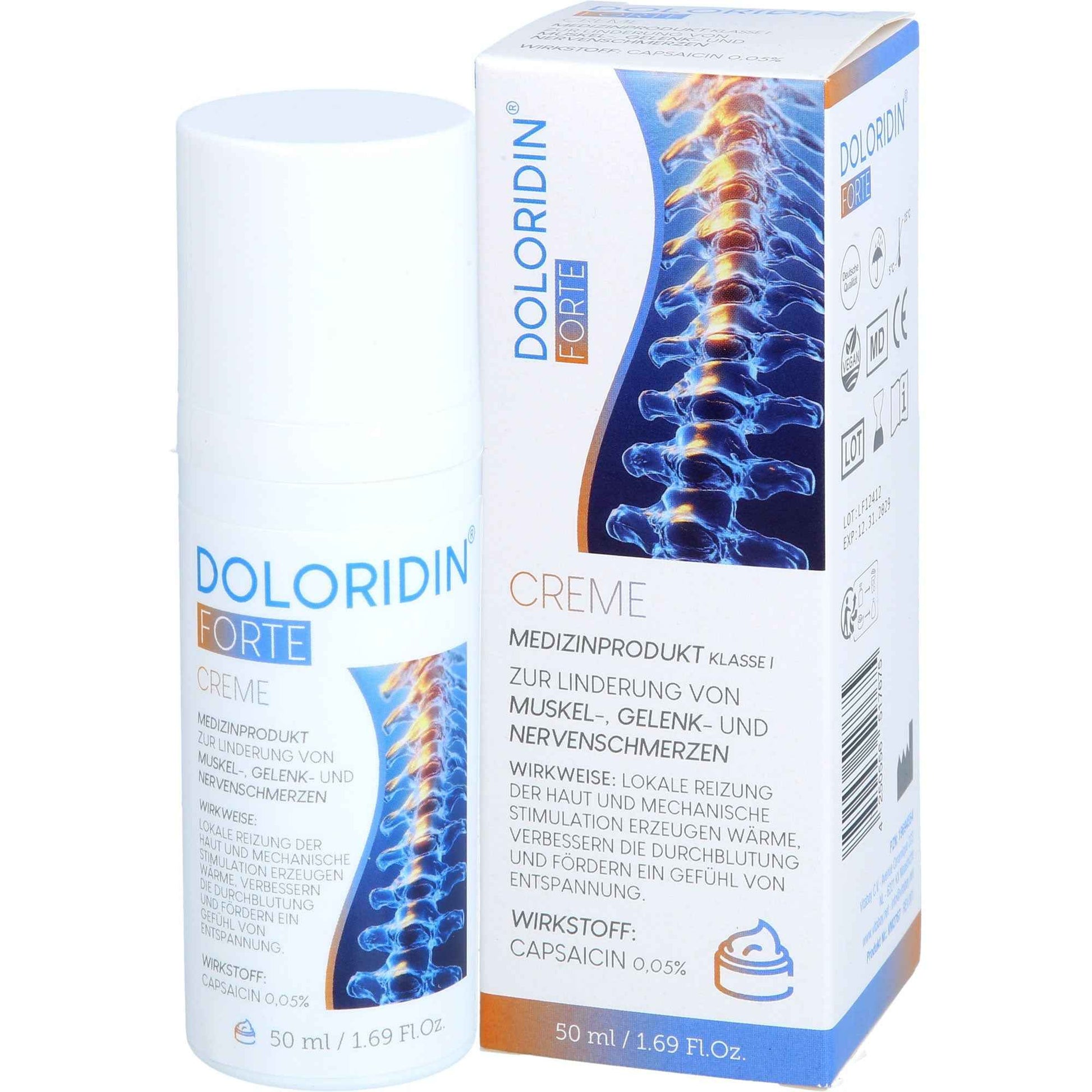 DOLORIDIN Forte Cream for muscle and joint pain 50 ml