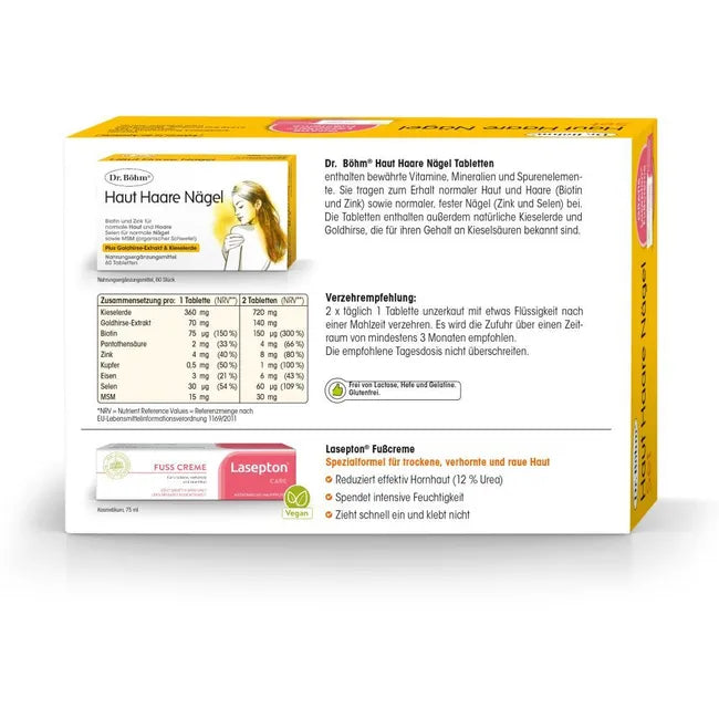 DR.BÖHM Skin Hair Nails+Foot Cream Lasepton Set - UKDorf 