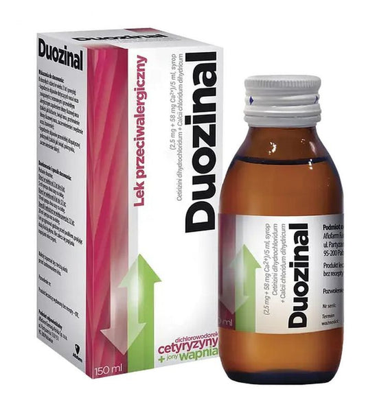 DUOZINAL syrup 150ml Children aged 2-6 years anti-allergic