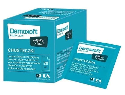 Demoxoft Plus Clean wipes for specialist eyelid and eye area hygiene - UKDorf 