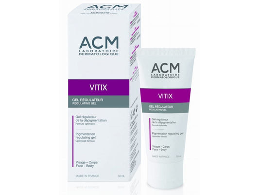 Depigmentation of skin, Vitix care gel for skin with depigmentation spots