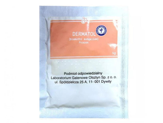 Dermatol substance 5g astringent, slightly inhibiting bleeding