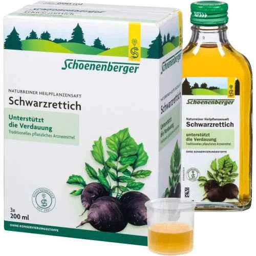 Digestive complaints Black Radish Juice Schoenenberger Medicinal Herbal Juices