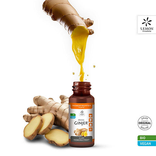 Digestive, stomach problems and travel GINGER forte drops