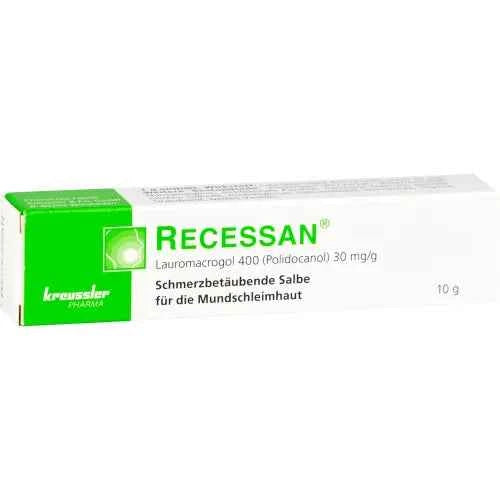 Diseases of the gums and oral mucosa RECESSAN ointment
