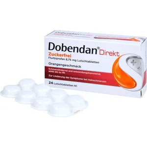 DOBENDAN Direkt sugar-free Flurbiprofen Reckitt